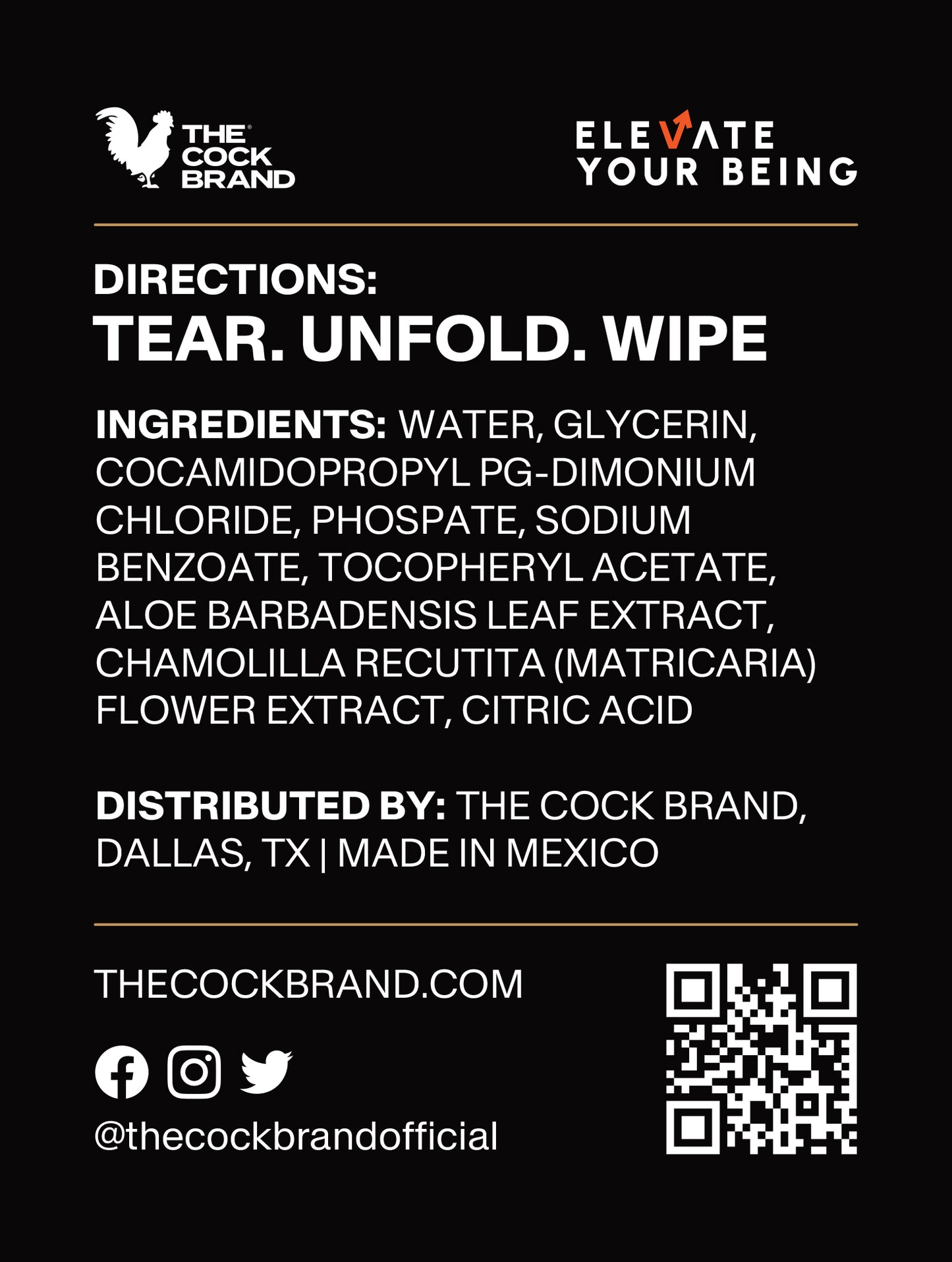 Mens Regular Wipes